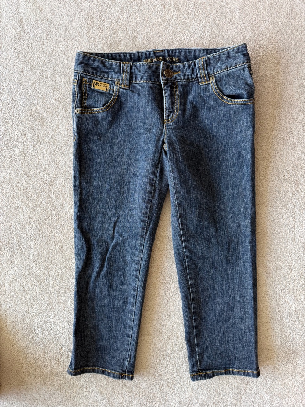 Michael Kors Women's Blue Denim Capri Jeans